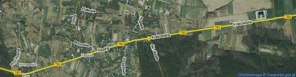 Zdjęcie satelitarne Rondo Rogatka rondo.